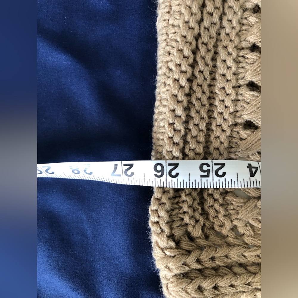 Beige Woven Infinity Scarf - Picture 4 of 5